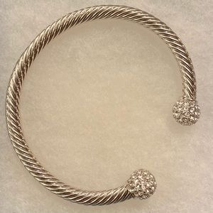 Touchstone Crystal Riviera crystal cuff bracelet